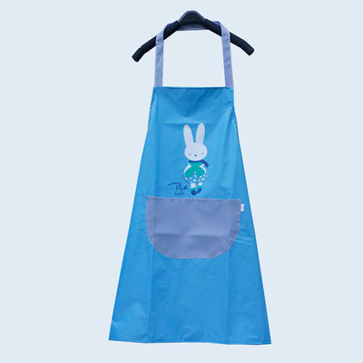可愛圍裙廚房防水防油時尚圍腰成人罩衣工作服家務勞動圍裙 可愛兔藍色防水 樂逸仕(LEYISHI)清潔工具1390【價格 圖片 品牌 報價】-蘇寧易購