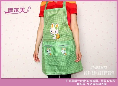 佳爾美熱銷磨毛布圍裙 可愛卡通設(shè)計(jì)，特價(jià)直銷